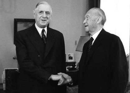 Charles de Gaulle und Konrad Adenauer